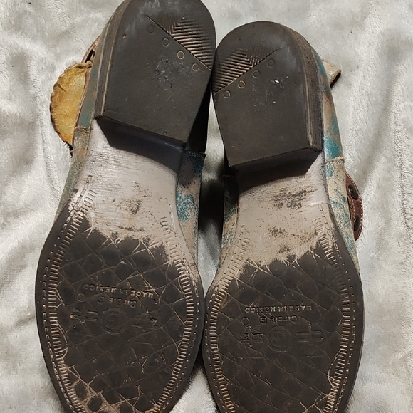 Circle G Women's Harness and Studded Booties - Round Toe Size 9 - Picture 9 of 13